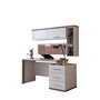 Hanah Home Milano Escritorio de Estudio Crema y Marrón